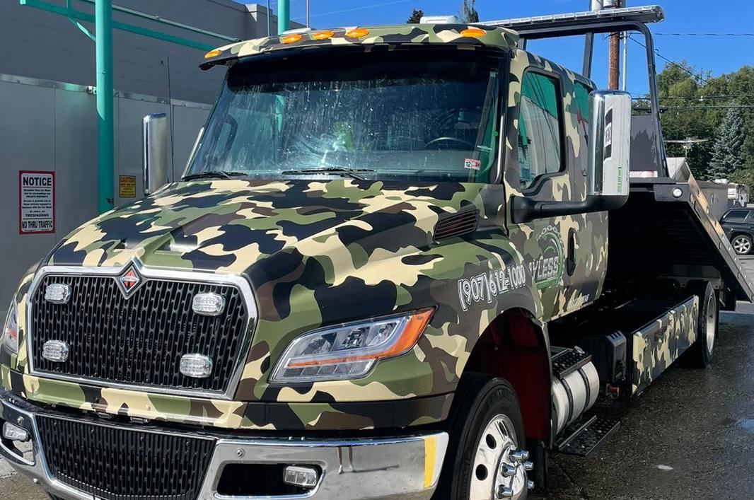 Payless Towing truck in Anchorage